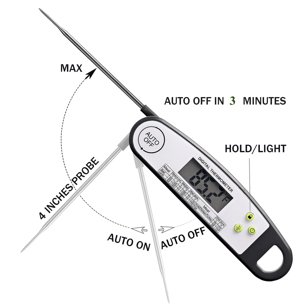 Meat Thermometer Digital, Meat Thermometers for Grilling, Food Thermometer with