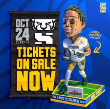 Pittsburgh Larry Fitzgerald Bobblehead 10/24/24 SGA GO PITT ! ! ! Panthers