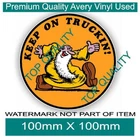 KEEP ON TRUCKIN! DECAL STICKER VINTAGE CAR TRUCK HOT ROD RAT ROD DECALS STICKERS