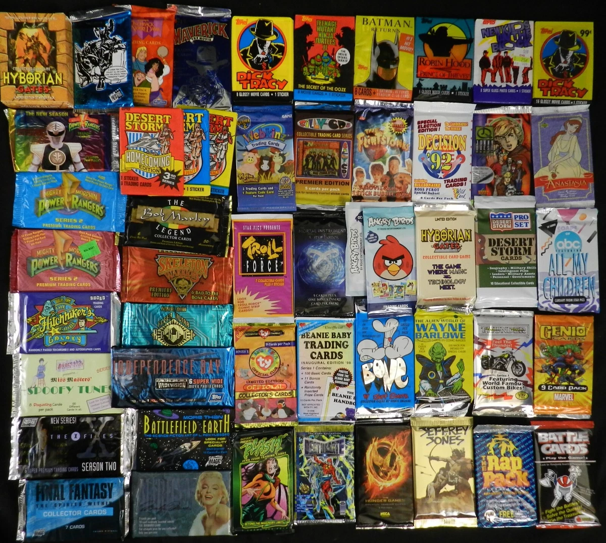 20 Vintage Non Sports Trading Card Packs - Sealed with NO