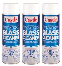 Castle C2003 Streak Proof Glass Cleaner, 3-Pack