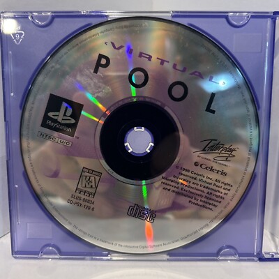 Virtual Pool PS1 Sony PlayStation 1 Disc Only Tested And Working