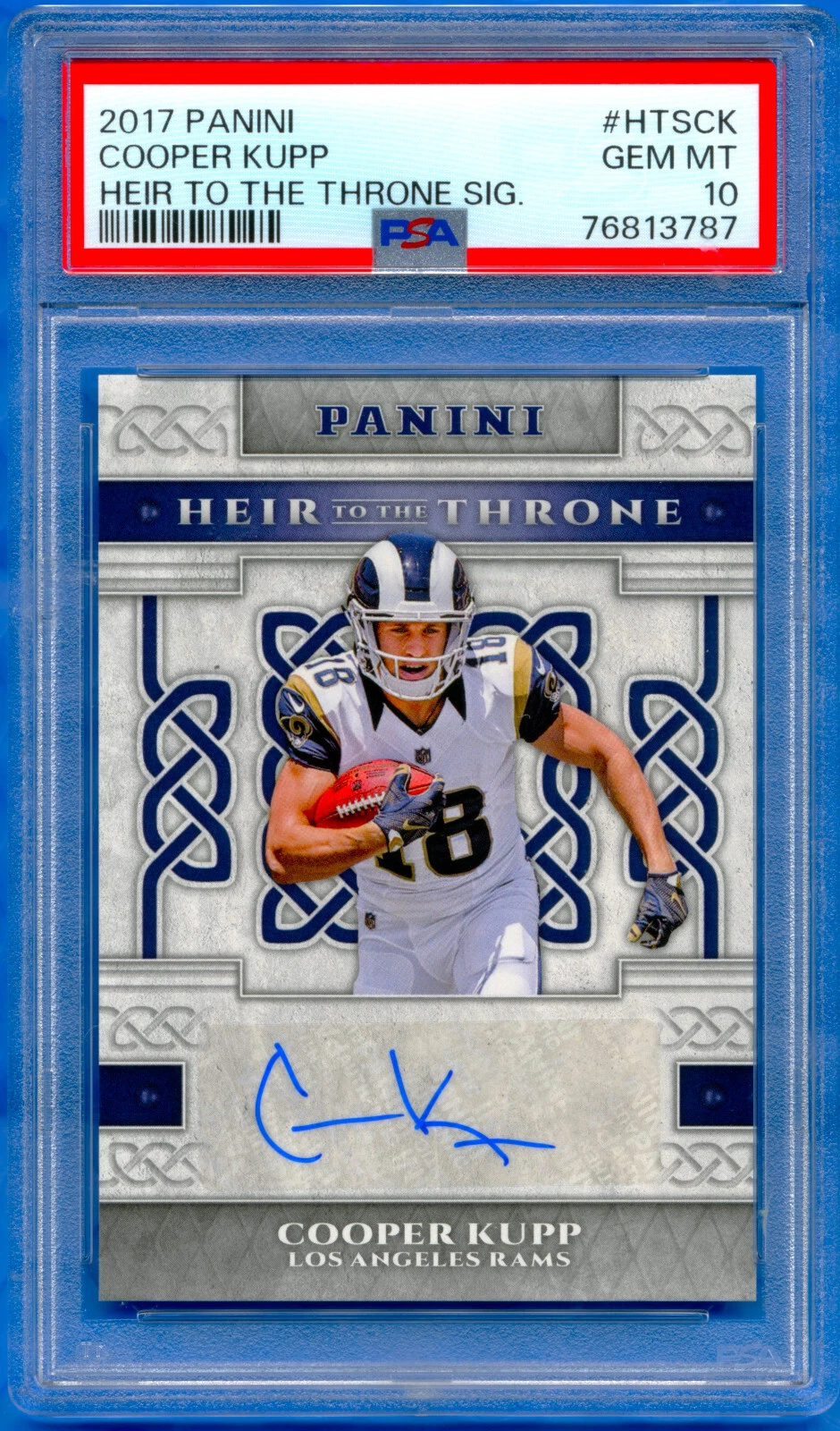 Cooper Kupp Panini Heir to the Throne Signatures #HTSCK Base