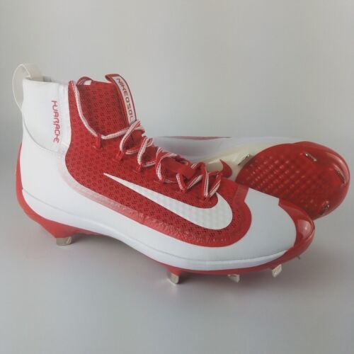 Nike Hyperdiamond 4 Pro Metal Softball Cleats White Red Men\'s‎ Size 10 US 42 EUR Nike CZ5917-105 Hyperdiamond 4 Elite White Metal Softball  main image 4