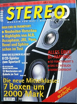 STEREO 5/99, MB QUART QLS 1030,QUADRAL ARGENT 80,CANTON ERGO 72,ACCUPHASE A 50 V