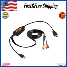 RCA to HDMI Converter for Playing VHS/VCR/DVD Player/Game Consoles on Modern USA