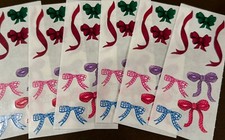 Creative Memories 2" x 5" Studio Stickers Christmas Bows/ Doll Bows Lot of 6