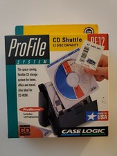 Vintage Case Logic CD Storage Shuttle PF12 12 Disc Capacity New Open Box