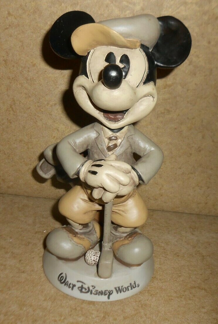 Walt Disney World Mickey Mouse Golfer Bobble-Head Figurine | eBay