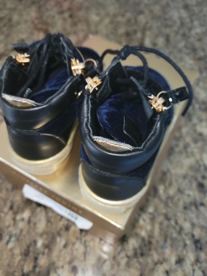 Giuseppe Zanotti Baby Sneaker 5.5 Infant Navy blue & gold - Imagem 3 de 4