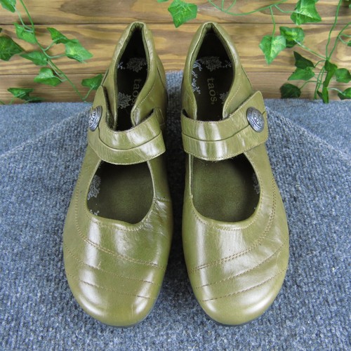 Taos Dutchess Damen-Pump olivfarben Mary Jane grün Leder 10 Medium leicht gebraucht - Bild 2 von 7