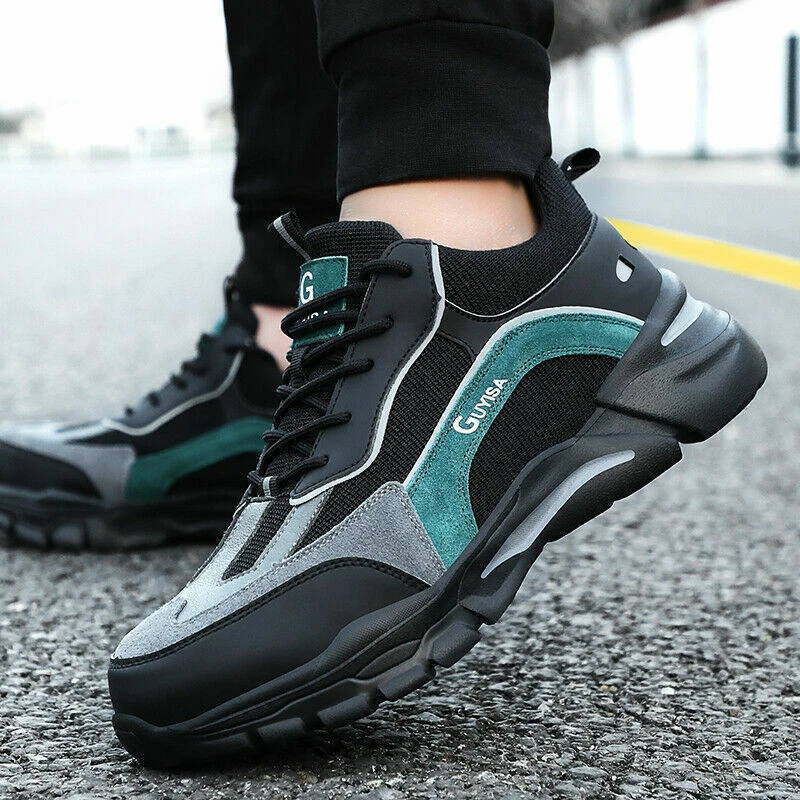 Mens Safety Shoes Women Steel Toe Cap Work Shoes Trainers Boots Lightweight SK