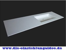 Eckiger Design Waschtisch auf Maß in Wunschgröße Corian Waschbecken Hi Macs NEU