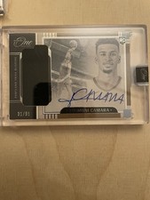 2023-24 Panini One and & One Toumani Camara Rookie Patch On Card Auto /99 Blazer