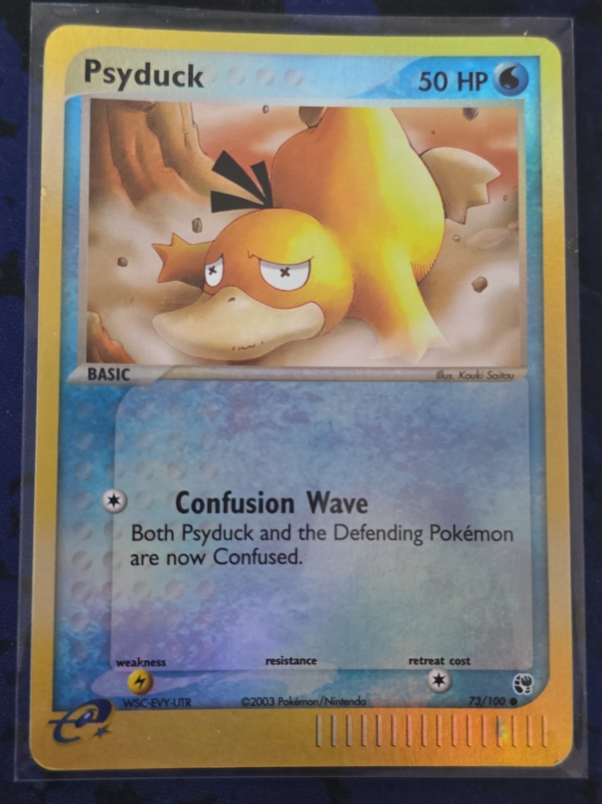 Psyduck 73/100 EX Sandstorm Reverse Holo LP