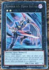 Yu-Gi-Oh! Number 65: Djinn Buster SHSP-EN047 1st Edition Rare Near Mint