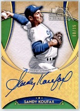 Sandy Koufax 2017 Topps Five Star Green Autograph Card #FSA-SK 08/15