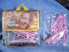 Vintage 1977 Goody Small Brush Rollers 14 New In Package  Extra Pins