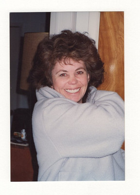 Vintage Smiling Woman Portrait Indoor Snapshot 1980s Color Photograph C784