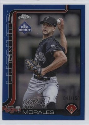 2025 Topps Pro Debut Chrome Blue Refractor 41/150 Luis Morales #PDC-76 1n4k