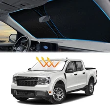 For Ford Maverick 2022-2025 Car Windshield Sun Shade Cover 240T UV Block Visor