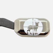 Remington 700 Clamp On Steel Bolt Knob Extension Handle w/ Deer-in-crosshair Chr