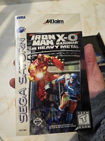 Iron Man X-O Manowar In Heavy Metal (Sega Saturn, 1996) Complete 