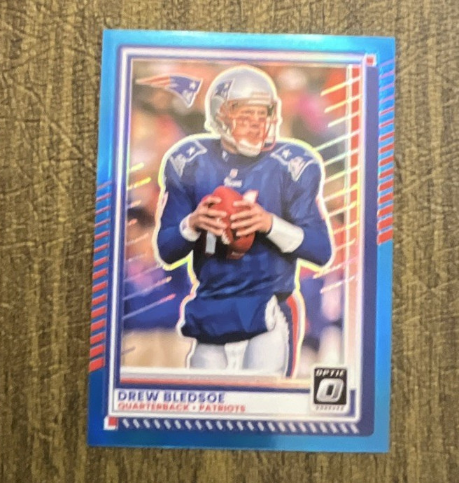 Panini Donruss Optic Drew Bledsoe Blue Parallel #57 Patriots NFL 176/349