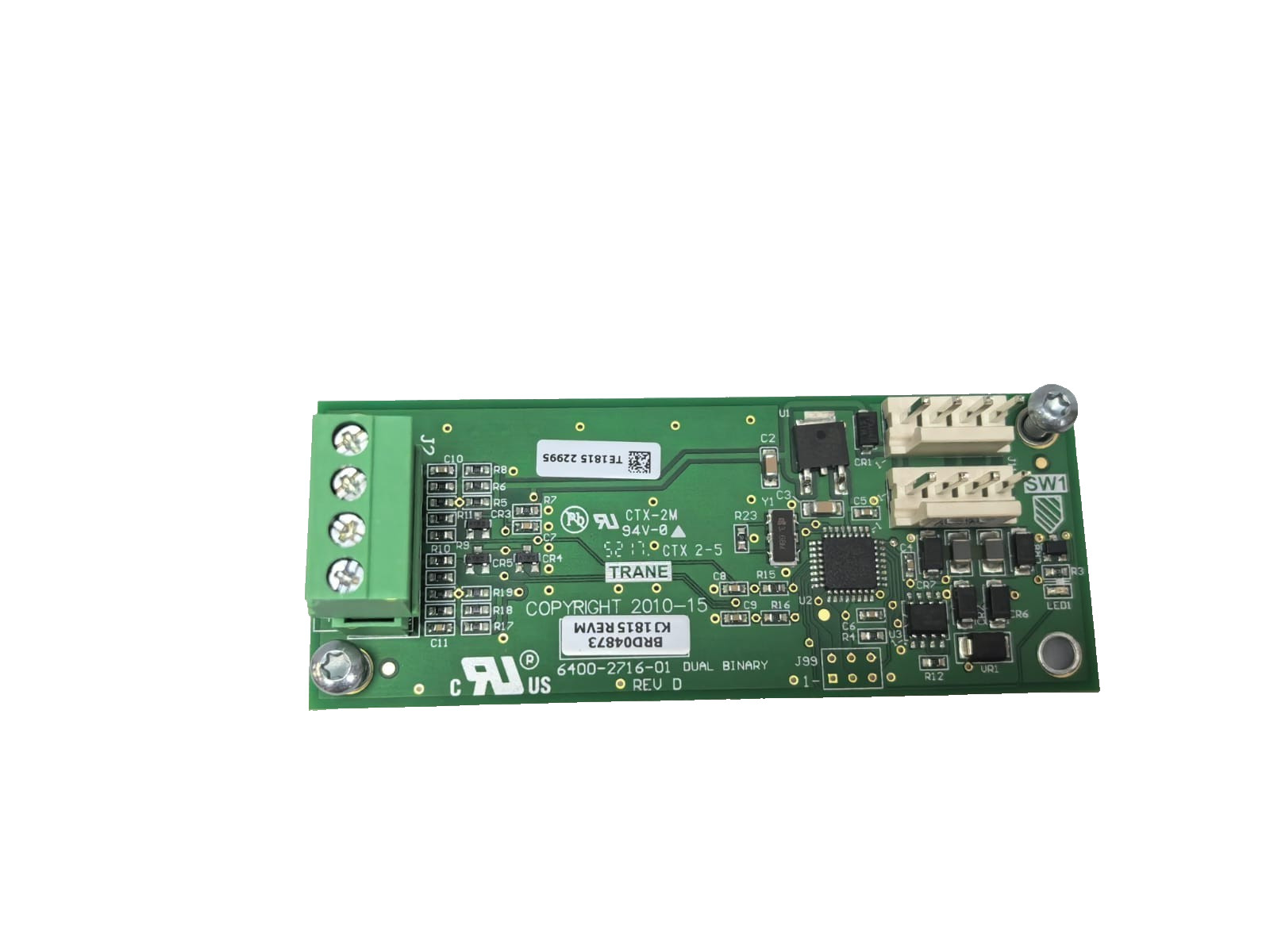 TRANE 6400-2716-01 DUAL BINARY REV D PCB BOARD