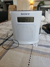 Sony ICF-S79V Weather/FM/AM Clock Radio w/Antenna Works Read Portable