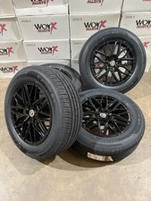 Brand new set of 18” Black alloy wheels and tyres Vw Crafter 5 stud 5x120