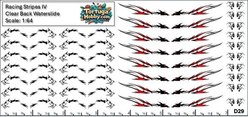 Racing Stripes IV - Waterslide - 1:24 Scale - Model / Derby Decal Sets - Picture 3 of 11