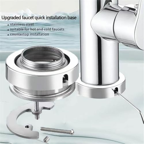 Faucet Installation High Durability Stainless Steel Quick Installation Design - Picture 6 of 12