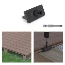 500PCS Hidden Deck Fasteners for Composite Decking Boards Universal Hidden Po