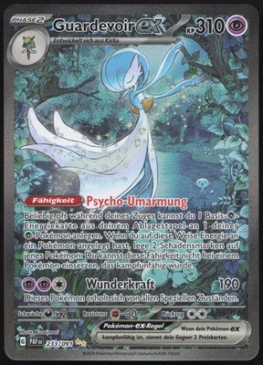 Pokémon Guardevoir ex Special Illustration Rare Paldeas Schicksale 233/091 NM DE