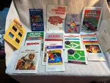 Lot of 13 Vintage ATARI  IMAGIC Instruction Manuals and Pamphlets, Mixed Quality
