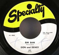 Don and Dewey - Bim Bam / Justine Vinyl 45