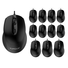 Computer Mice Wired 12 Pack, USB PC Mice Bulk with Cord, Office Home Classroo...