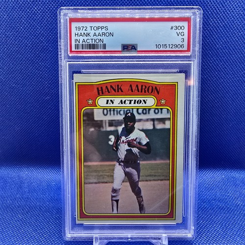 1972 Topps Hank Aaron In Action #300 PSA 3 VG