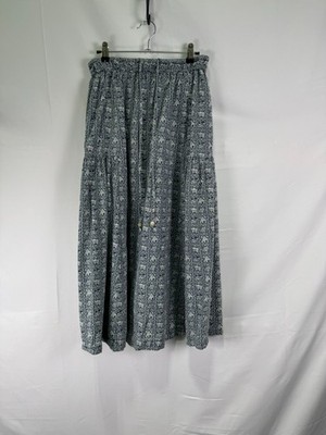 En Saison Blue Lola Midi Skirt Size M with Stain and Light Fabric