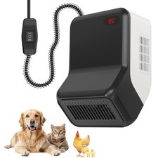 Dog house heater for chicken coop pet, adjustable temperature of 300W/600W fo...