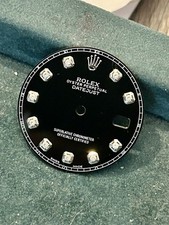 Rolex Datejust 36 mm Diamant Zifferblatt schw...