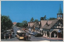 Carrello trainato da cavalli architettura danese,Solvang,CA Santa Barbara County vintage