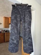 Boulder Gear Men's Snowboarding Pants Size Small Insulated Adjustable Black Camo