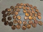 1953 p wheat cent roll uncirculated