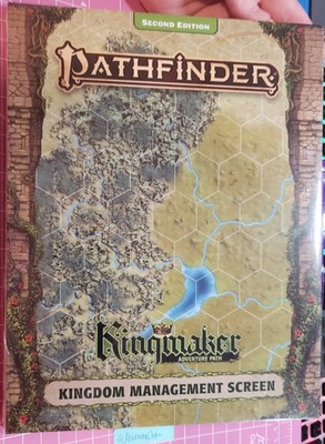 Pathfinder Kingmaker Adventure Path Kingdom Management Screen Accessory 2e 