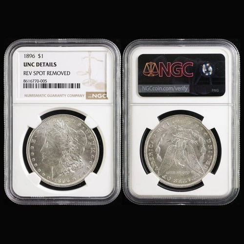 1896 United States $1 Morgan Silver NGC UNC DETAILS