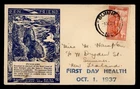 DR WHO 1937 NEW ZEALAND FDC HEALTH STAMP SEMI POST SUMNER M78750