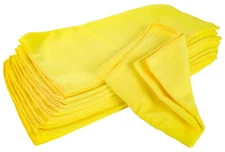 JEGS Yellow Microfiber Towels (16 x 16) 12-Pack