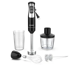 Immersion Blender Handheld, Hand Blender with 500ml Food Chopper, 600ml Conta...